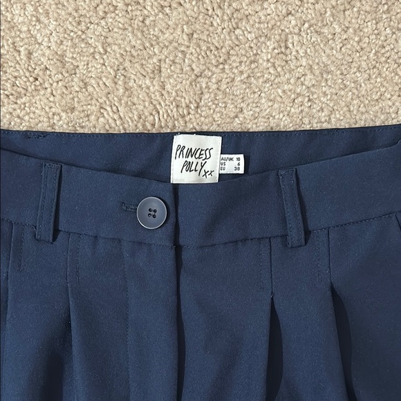 Princess Polly Archer Pants in Navy Blue - Picture 2 of 4